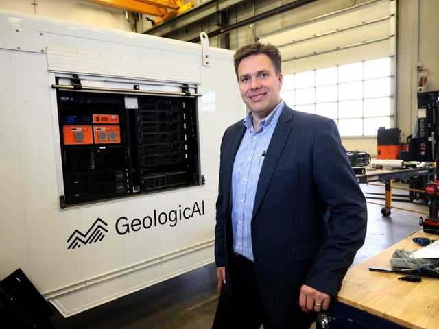 Grant Sanden, CEO of GeologicAI, in Calgary on Dec. 19, 2023. 