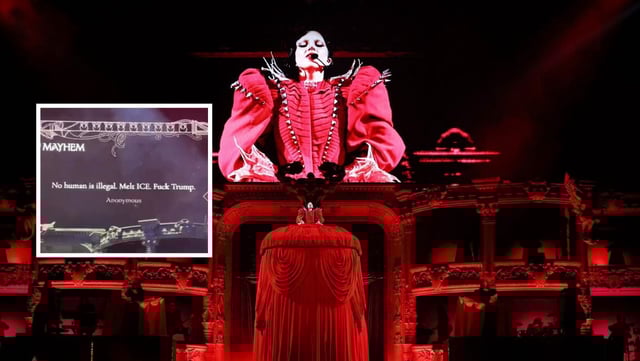 Fans de Lady Gaga comparten mensajes en contra de ICE durante el inicio de su gira “The Mayhem Ball Tour”