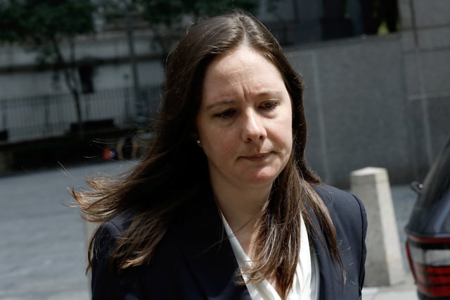 Maurene Comey, assistant U.S. attorney for the Southern District of New York and daughter of former FBI director James Comey, exits from federal court in New York on  July 31, 2019. 