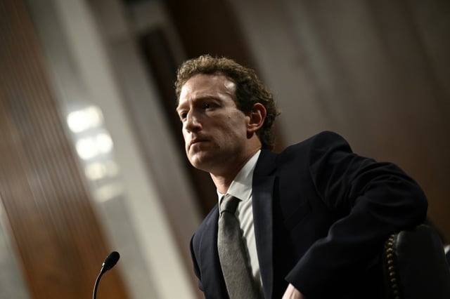 Mark Zuckerberg, patron de Meta, le 31 janvier 2024 à Washington