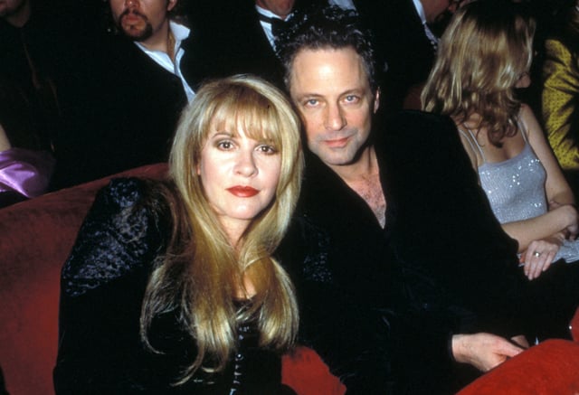 Stevie Nicks and Lindsey Buckingham at the Grammy's in 1998.
