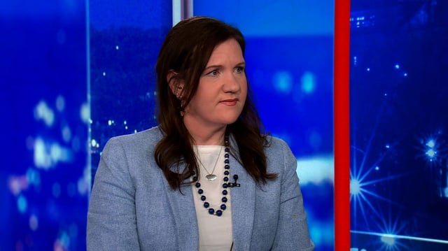 Rebecca Kelly Slaughter, one of two Democratic members of the Federal Trade Commission fired by President Donald Trump, speaks with CNN on March 19, 2025.