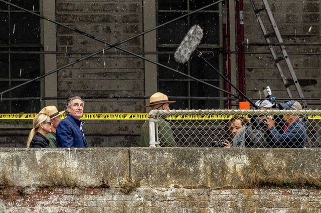 Attorney General Pam Bondi and Interior Secretary Doug Burgum visit Alcatraz Island in San Francisco on July 17, 2025.