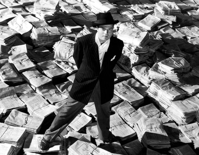 Orson Welles wrote, directed and starred in “Citizen Kane” (1941).