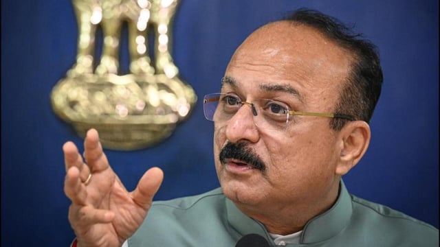 Home minister Ashish Sood. (Sanchit Khanna/HT Photo)