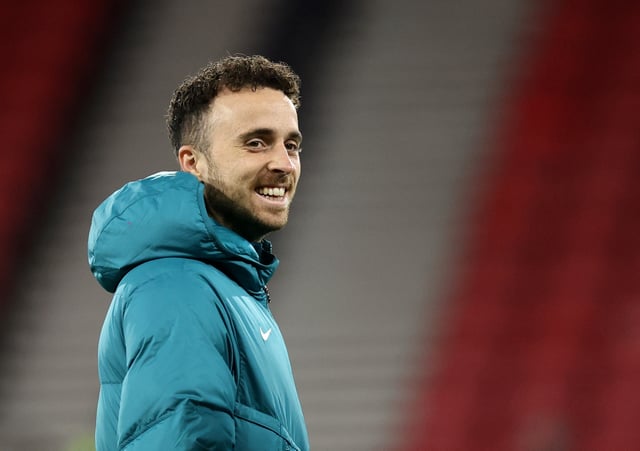 Soccer Football - UEFA Nations League - Group A1 - Scotland v Portugal - Hampden Park, Glasgow, Scotland, Britain - October 15, 2024 Portugal's Diogo Jota before the match Action Images via Reuters/Lee Smith/File Photo