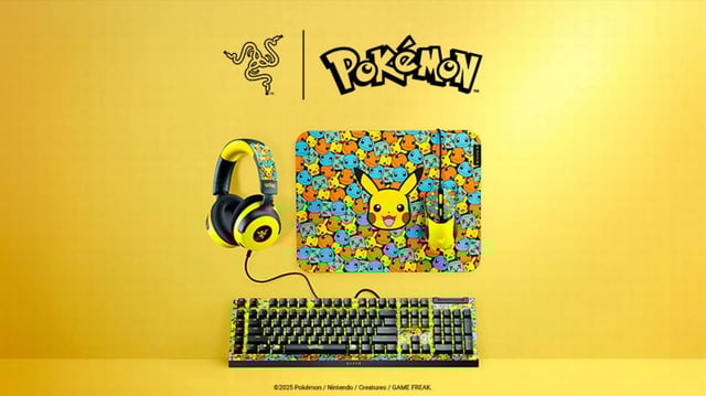 Razer’s Pokémon-edition BlackWidow, Kraken, Cobra & mat hit global shelves—featuring Pikachu & Kanto starters. Catch yours now! .