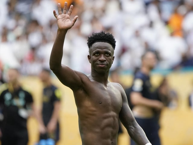 Foto: Fernando de la Orden / Enviado Especial - Vinicius JR El Real Madrid enfrenta a Juventus en Hard Rock Stadium Miami EEUU. Mundial Clubes FIFA 2025.
29-06-2025 FTP CLARIN _FER1630.JPG Z DelaOrden