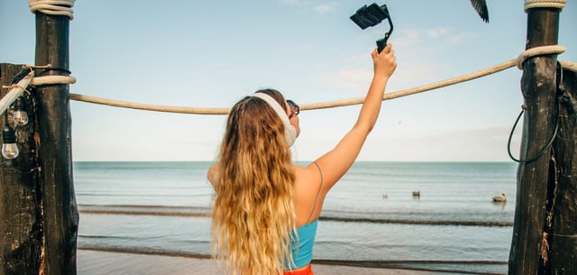 Instagram-Story vom Strand aus – Alltag für viele Influencer