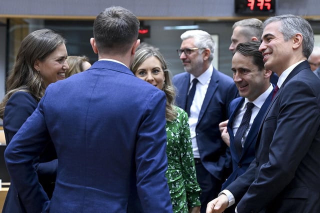 18/07/2025 Corro de ministros europeos en la reunión del Consejo de Asuntos Generales celebrada en Bruselas, entre ellos el secretario de Estado de Asuntos Europeos español, Fernando Sampedro