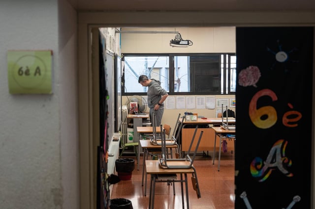 Docente en una escuela catalana, este curso.