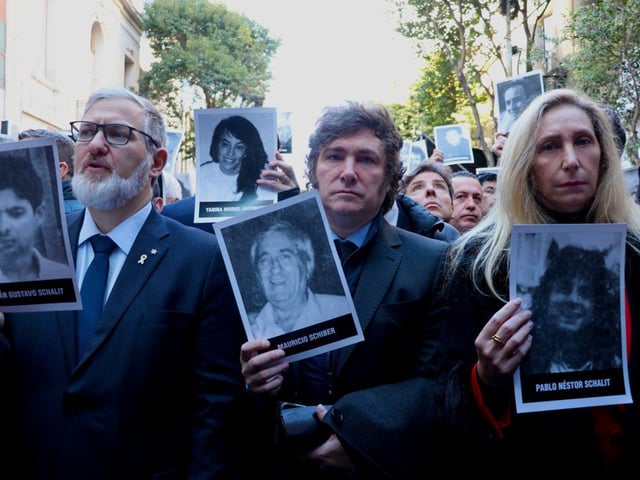 Llegó Javier Milei Acto a 30 años del atentado terrorista en AMIA