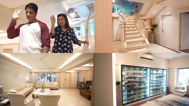 Farah Khan gives a home tour of Sonu Sood's lavish bungalow.