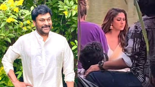 Chiranjeevi and Nayanthara were shooting on a boat in Kerala for Anil Ravipudi film. 