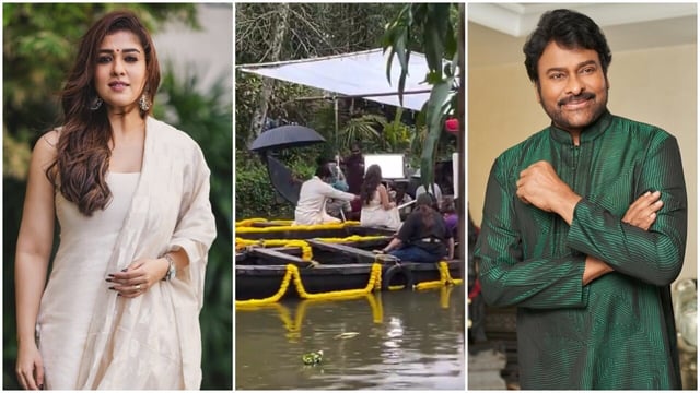 Nayanthara and Chiranjeevi are shooting for their film in Kerala.