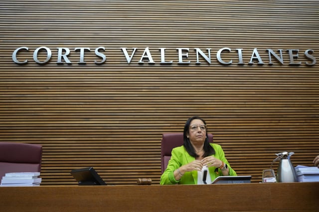 Presidenta de las Corts Valencianes, Llanos Massó.