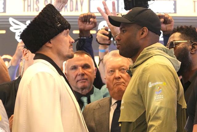 La batalla psicológica: Oleksandr Usyk y Daniel &#34;Dinamita&#34; Dubois chocarán este sábado en la pelea de los 203 millones de dólares