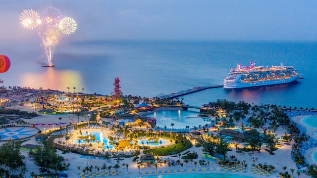Liberty of the Seas at CocoCay in the Bahamas