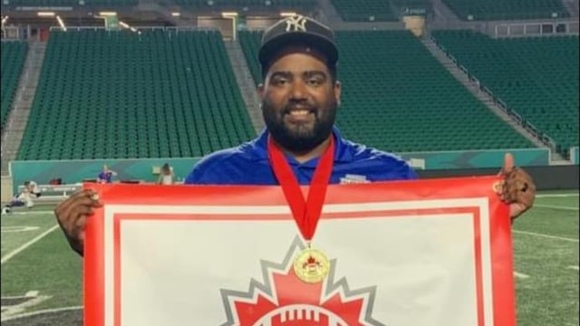 Lethbridge football coach Justin Tillery. 