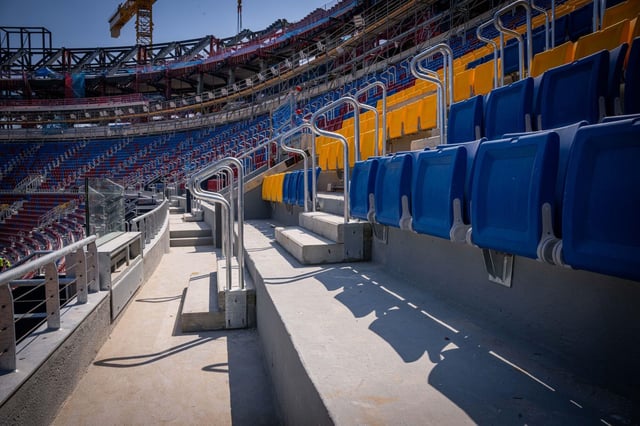 Gradas del nuevo estadio del Fútbol Club Barcelona