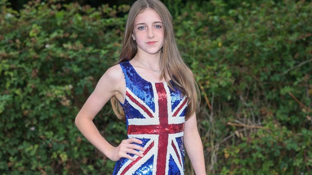Courtney Wright was removed from lessons for wearing the Union Jack dress