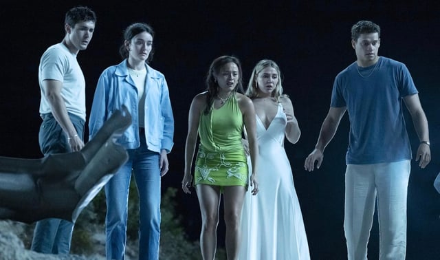 Jonah Hauer-King, Sarah Pidgeon, Chase Sui Wonders, Madelyn Cline and Tyriq Withers in &#39;I Know What You Did Last Summer&#39;. (Sony Pictures)