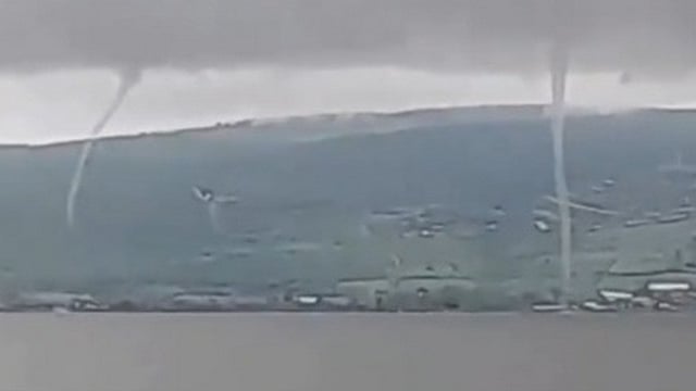 El fenómeno natural captó la atención de los habitantes en la zona del Lago de Chapala.