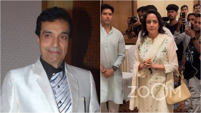 Hema Malini Attends Dheeraj Kumar's Prayer Meet, Offers Condolences To Grieving Family Members