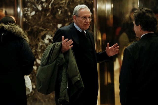 Journalist Bob Woodward arrives at Trump Tower in New York, U.S., January 3, 2017.   REUTERS/Mike Segar/File Photo