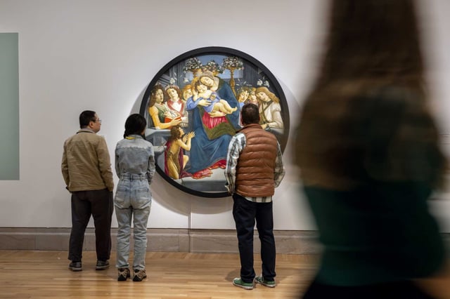 Visitors at the Legion of Honor in San Francisco on Nov. 17, 2023. Facing budget pressures and declining tourism, the Fine Arts Museums of San Francisco announced a workforce reduction of 12 positions.