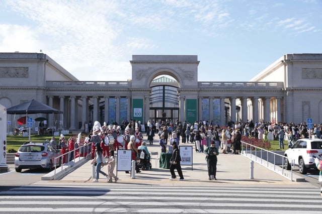 The Legion of Honor&#39;s 100th anniversary celebration in San Francisco on Nov. 09, 2024. Facing budget pressures and declining tourism, the Fine Arts Museums of San Francisco announced a workforce reduction of 12 positions.