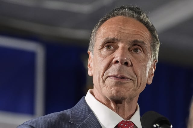 Mayoral candidate Andrew Cuomo speaks to supporters during a Democratic primary watch party, Tuesday, June 24, 2025, in New York. (AP Photo/Yuki Iwamura)