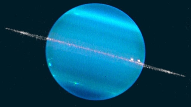 Composite image of Uranus. Image credit: Marcos van Dam / W. M. Keck Observatory.