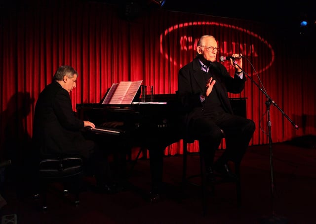Composer Marvin Hamlisch, left, and lyricist Alan Bergman perform on stage at ASCAP's reception honoring Hamlisch, Bergman and his wife Marilyn Bergman at the Catalina Bar and Grill on Nov. 18, 2009, in Los Angeles.