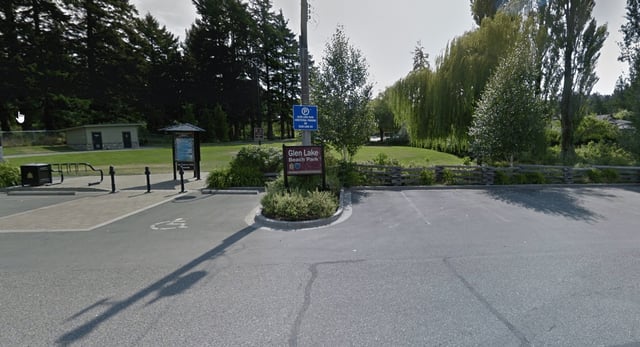 A Google Maps photo of the sign at Glen View Park.