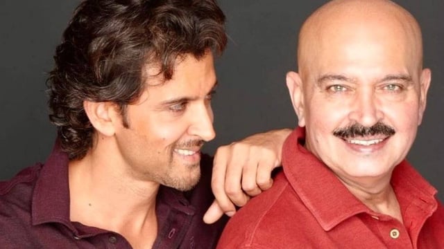 Rakesh Roshan with son Hrithik Roshan. | Image: Instagram