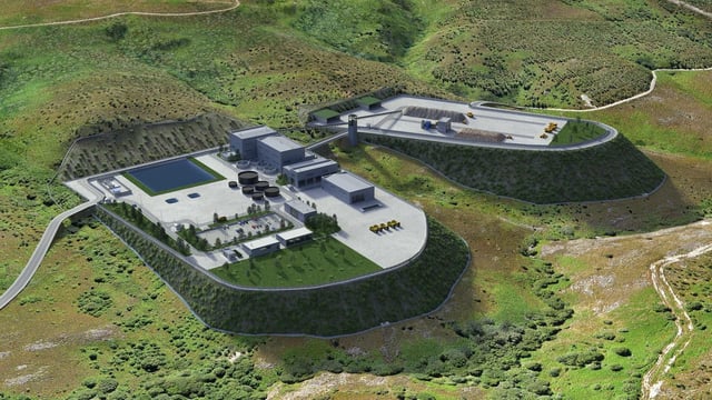 Infografía del proyecto de la mina de Mina Doade