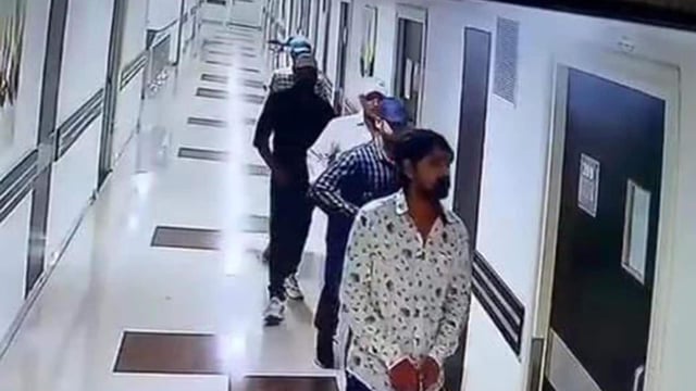 CCTV footage shows the killers entering Chandan Mishra's room at Patna's Paras Hospital
