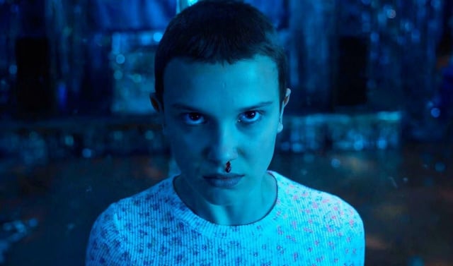 Eleven en la temporada final de 'Stranger things'
