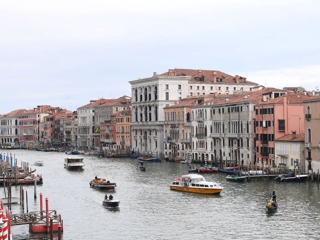 Blick auf den Canal Grande in Venedig