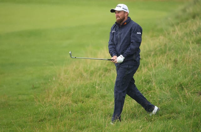 Jul 18, 2025; Portrush, IRL; Shane Lowry plays on the 12th hole during the second round of The 153rd Open Championship golf tournament.