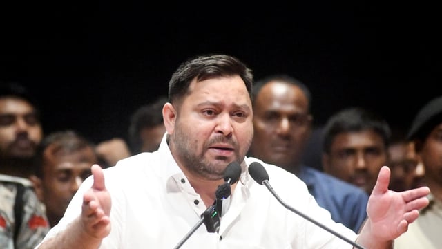 Tejashwi Yadav has been criticising the Bihar government over increasing violence in the state. 