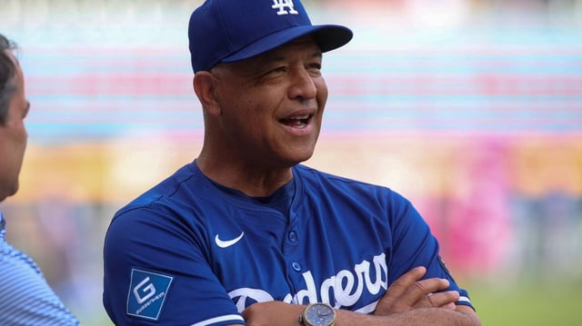 Los Angeles Dodgers manager Dave Roberts, Cleveland Guardians closer Emmanuel Clase and outfielder Steven Kwan