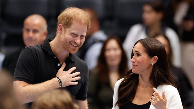 Prince Harry and Meghan Markle are the subjects of Family Guy's latest satire. (Photo by Odd ANDERSEN / AFP)