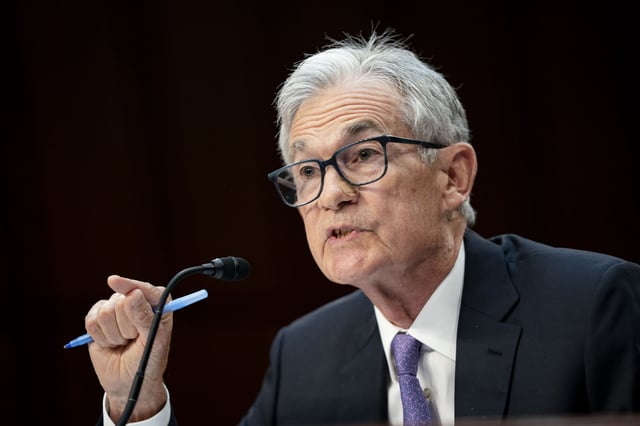 Chair of the Federal Reserve of the United States Jerome Powell speaking during a Senate Banking, Housing, and Urban Affairs Committee hearing on the Semiannual Monetary Policy Report to Congress at the U.S. Capitol on July 9, 2024 in Washington, DC.