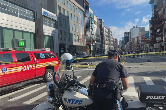Police are investigating after the driver of a Chevy sedan killed two people