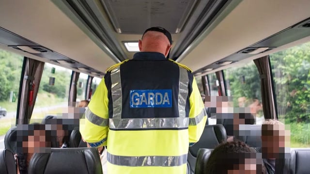 Irish gardai root out undocumented migrants on a bus from Belfast to Dublin