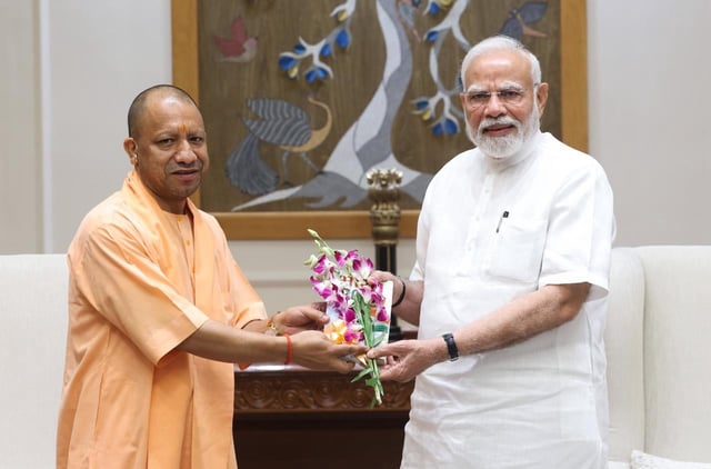 Uttar Pradesh Chief Minister Yogi Adityanath met Prime Minister Narendra Modi and Home Minister Amit Shah in Delhi on Saturday.