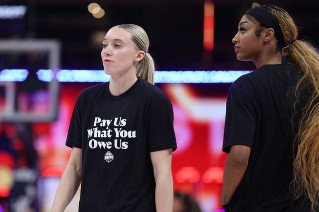 Jul 19, 2025; Indianapolis, IN, USA; Team Collier guard Paige Bueckers (5) looks on before the 2025 WNBA All Star Game at Gainbridge Fieldhouse. Trevor Ruszkowski-Imagn Images