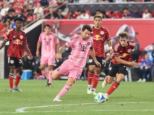 Messi, imparable en la noche de Nueva Jersey. Foto: Vincent Carchietta.